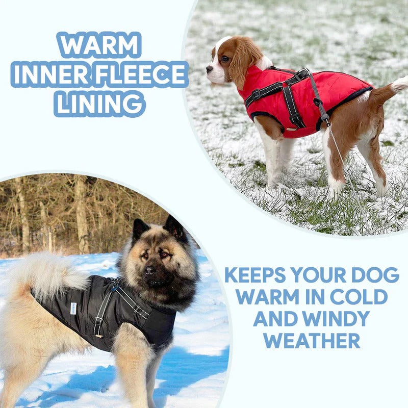 Dog Coat | Waterproof Fleece Winter Jacket