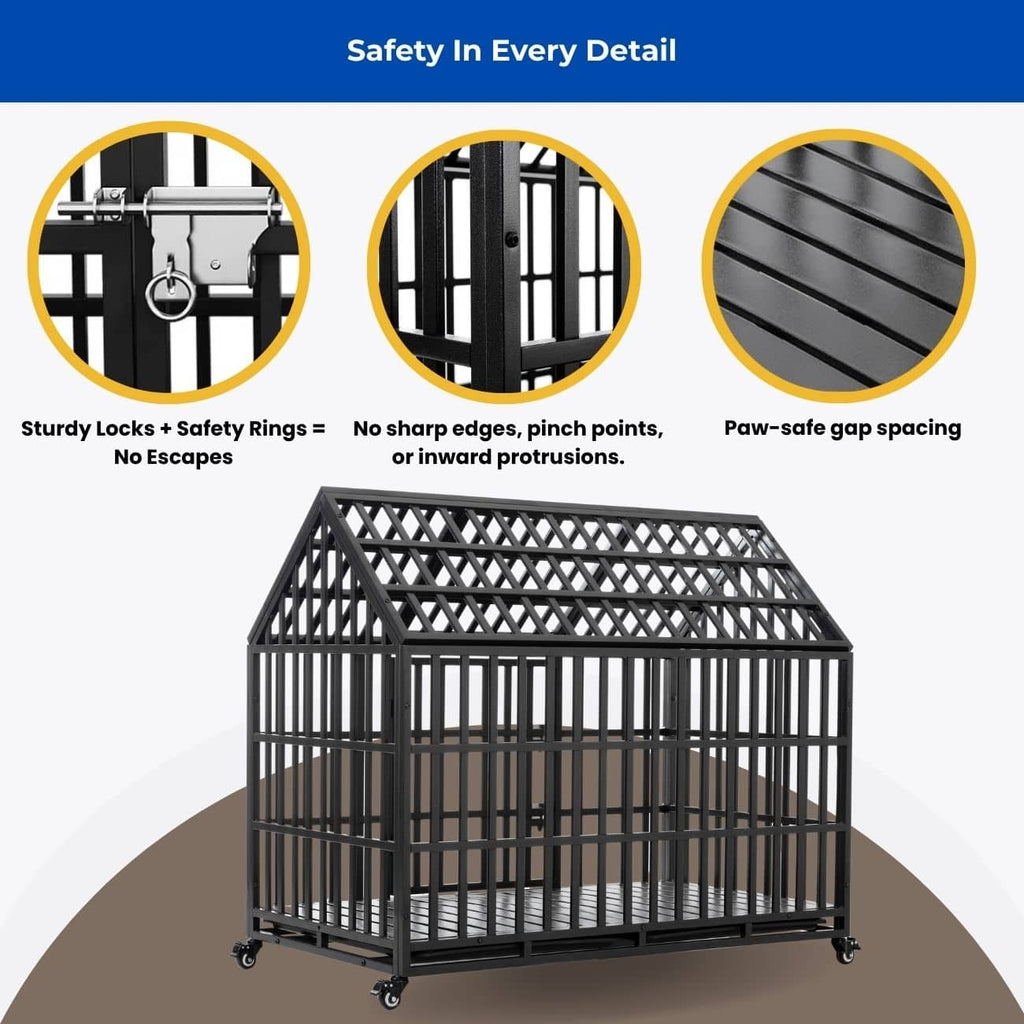 Dog Crate | Heavy Duty Indoor Kennel for Large Dogs