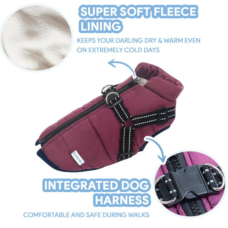 Dog Coat | Waterproof Fleece Winter Jacket