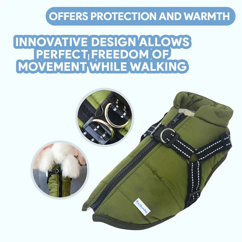 Dog Coat | Waterproof Fleece Winter Jacket