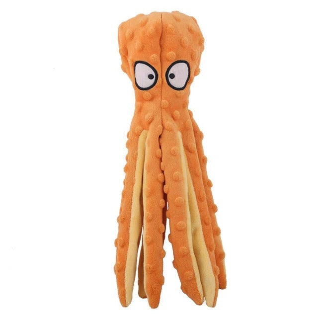 Dog Toy | Plush Octopus Squeaky Toy