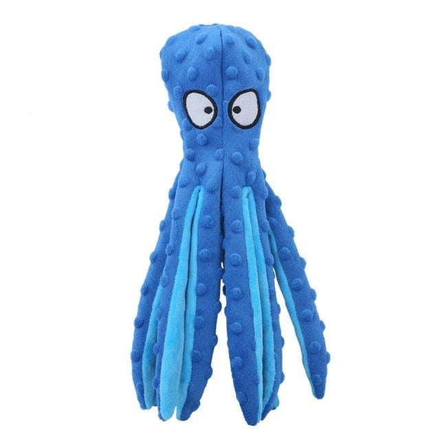 Dog Toy | Plush Octopus Squeaky Toy