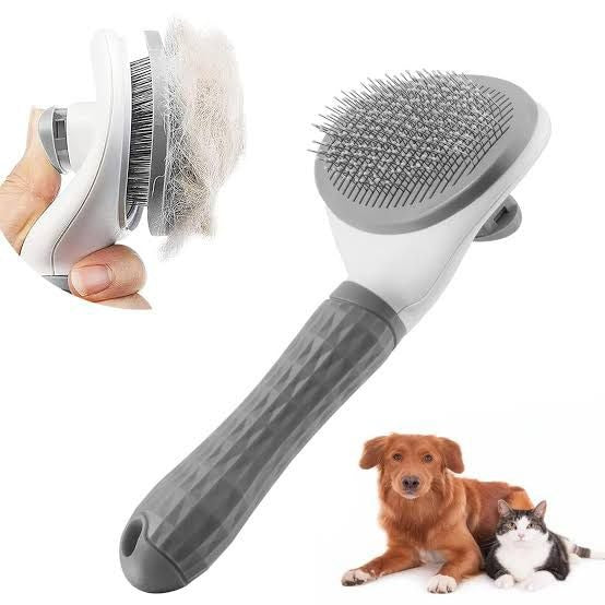 Pet Grooming Brush | Self Cleaning Deshedding Comb