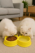 Pet Food Bowl | Frog Shape Double Feeding Dish