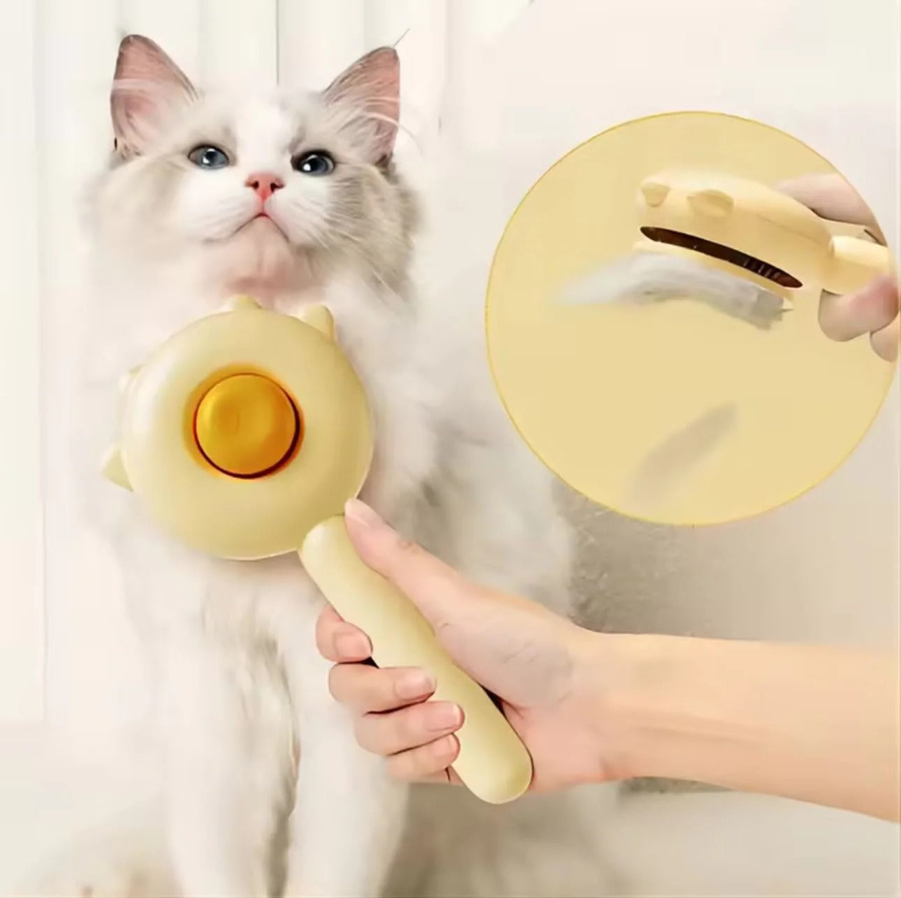 Pet Grooming Brush | Self Cleaning Deshedding Comb
