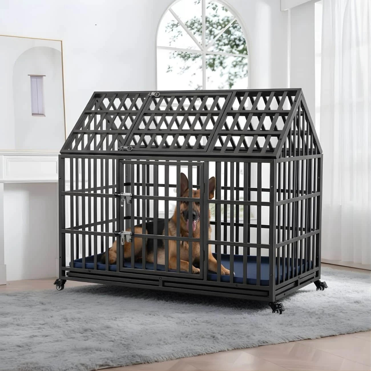 Dog Crate | Heavy Duty Indoor Kennel for Large Dogs