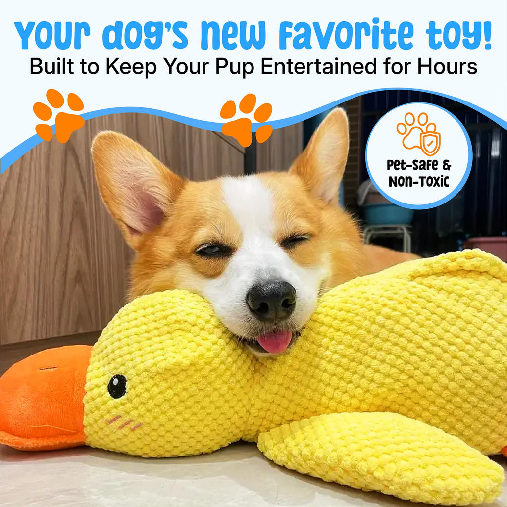 Dog Toy | Durable Plush Duck Chew Toy