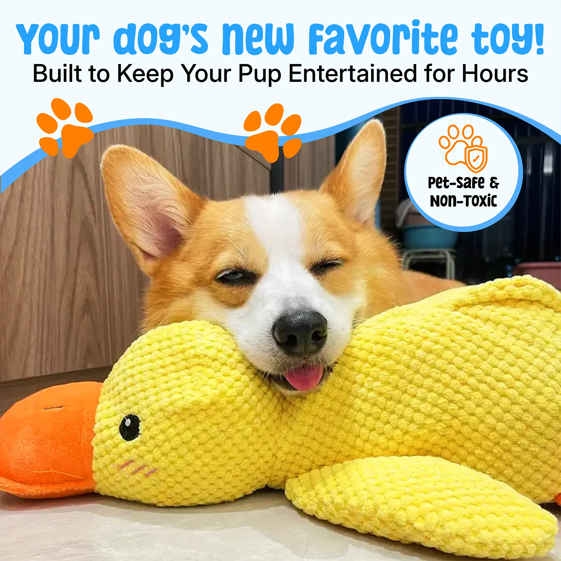 Dog Toy | Durable Plush Duck Chew Toy