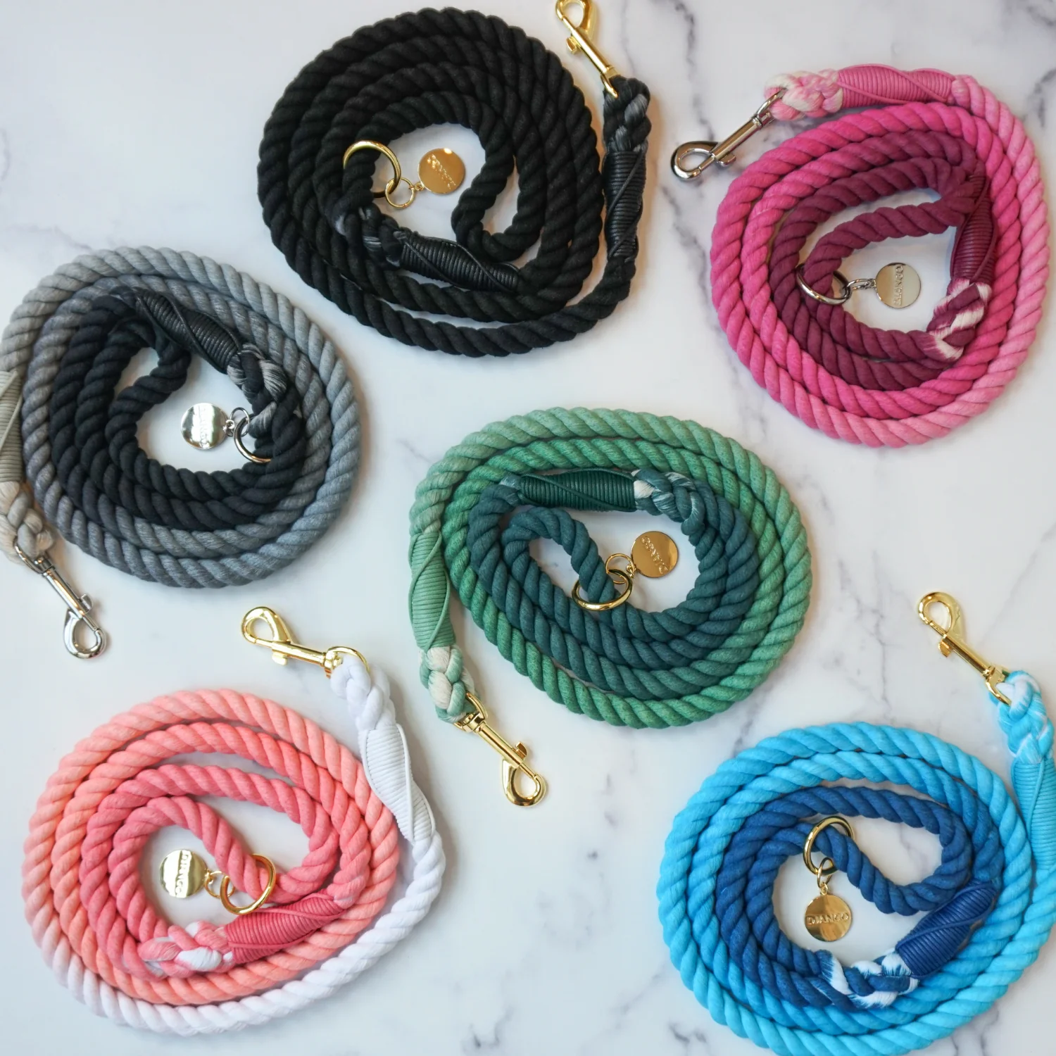 Dog Leash | Soft Braided Cotton Rope Design