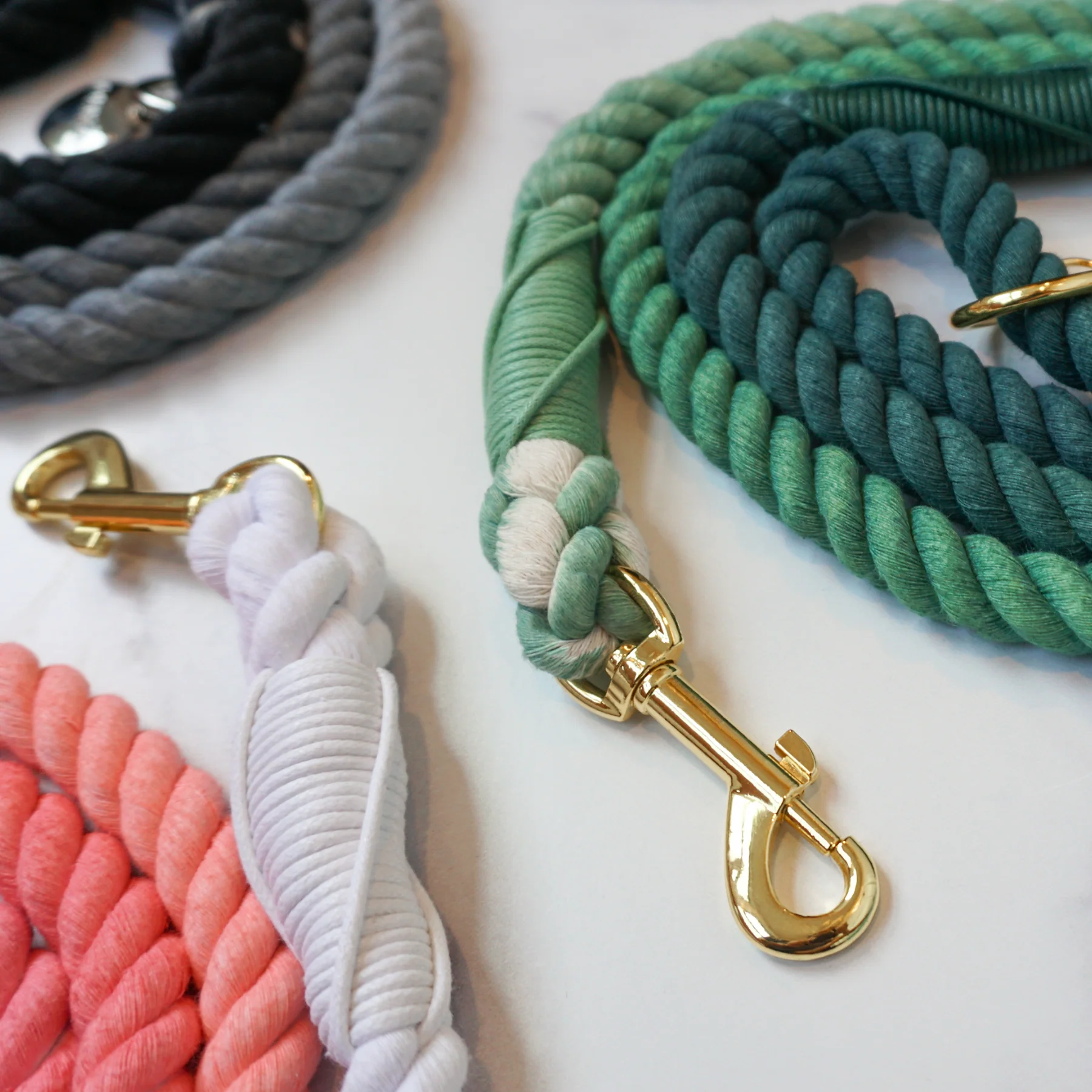 Dog Leash | Soft Braided Cotton Rope Design