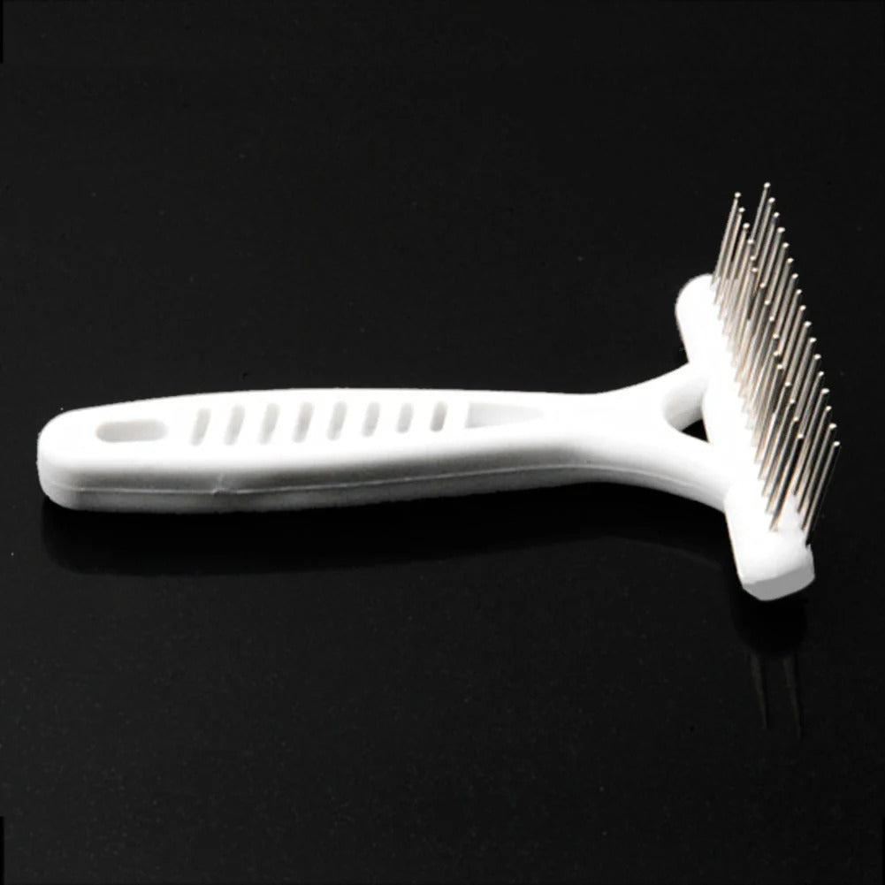 Pet Grooming Comb | Gentle Deshedding Rake Brush