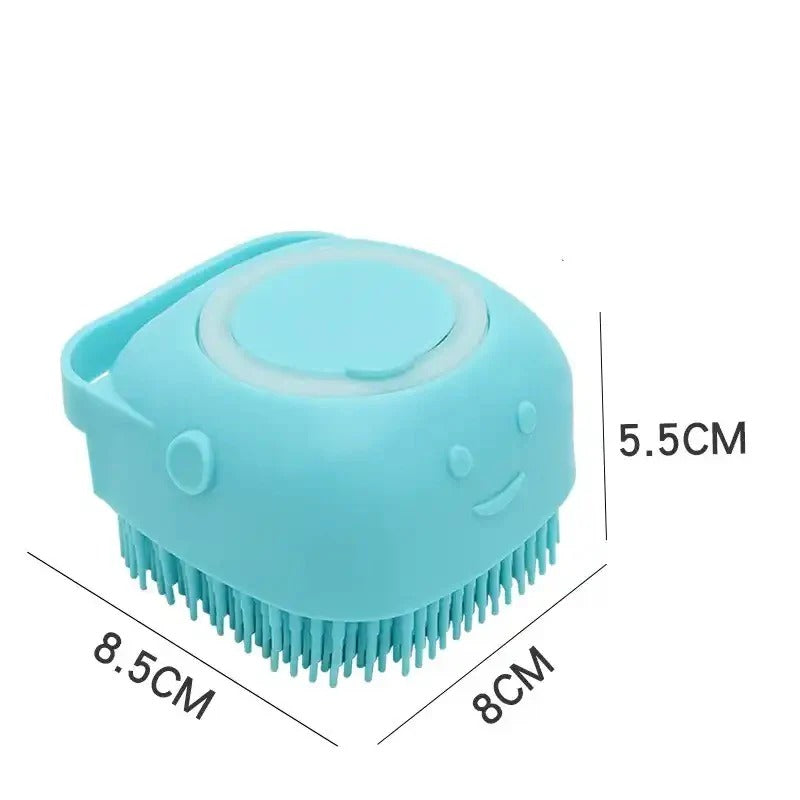 Pet Bath Brush | Shampoo Dispensing Cleaning Glove